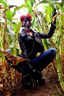 Gagged in the cornfield