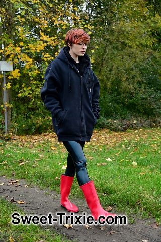 Last year`s rubber boots