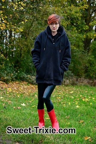 Last year`s rubber boots